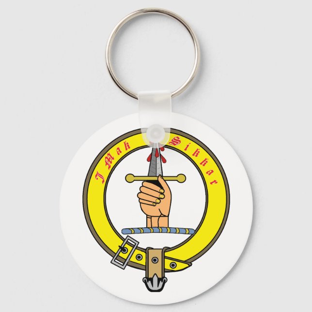 Kirkpatrick Kilpatrick Clan Badge Key Ring (Front)