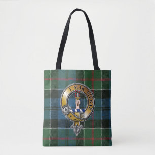 Kirkpatrick Tartan & Badge Tote Bag