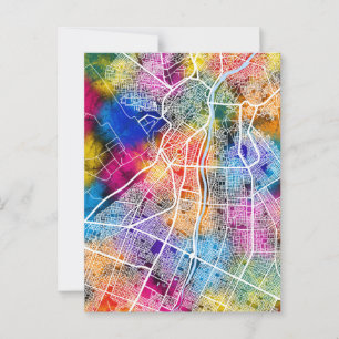 Kirkuk Iraq City Map Postcard