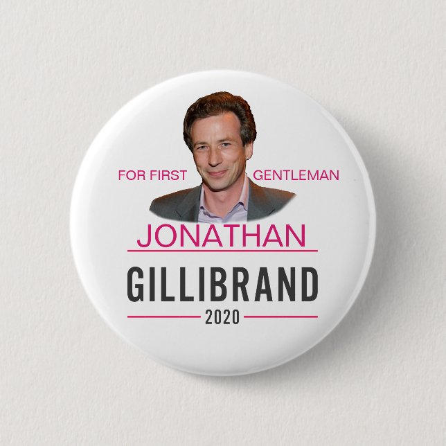 Kirsten Gillibrand: Jonathan for First Gentleman 6 Cm Round Badge (Front)