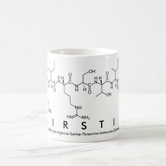 Kirstie peptide name mug (Center)