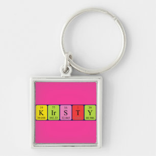 Kirsty periodic table name keyring