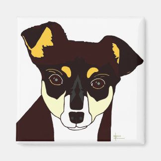 Kisha Chihuahua Magnet - White