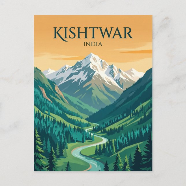 Kishtwar National Park India Postcard (Front)