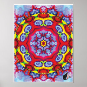 Kismet Kinetic Collage Kaleidoscope Poster