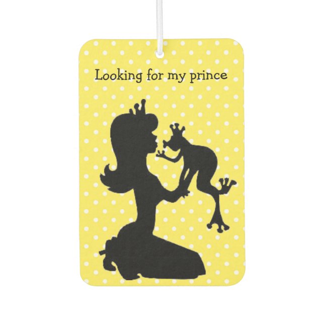 Kiss A Frog Car Air Freshener (Front)