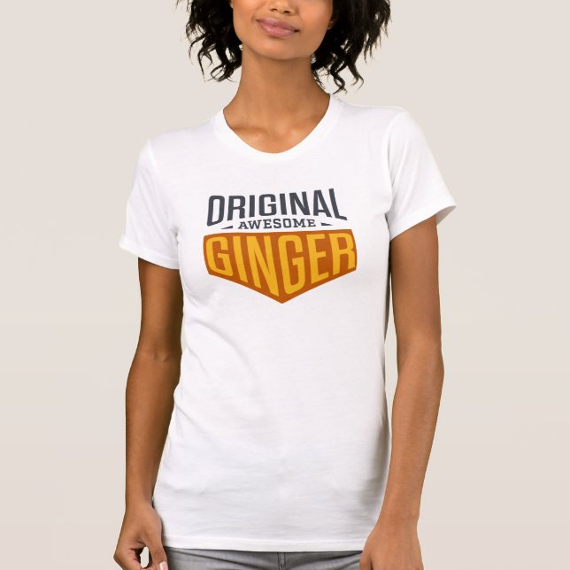 Kiss A Ginger Day - Original Awesome Ginger T-Shirt (Front)