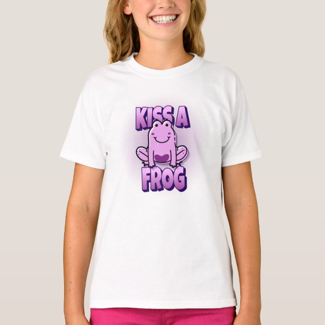 Kiss A Pink Frog T-Shirt (Front)