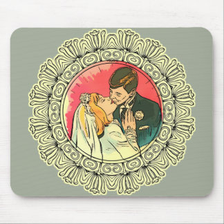 kiss at the wedding mouse pad