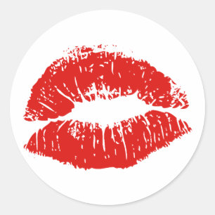 kiss classic round sticker