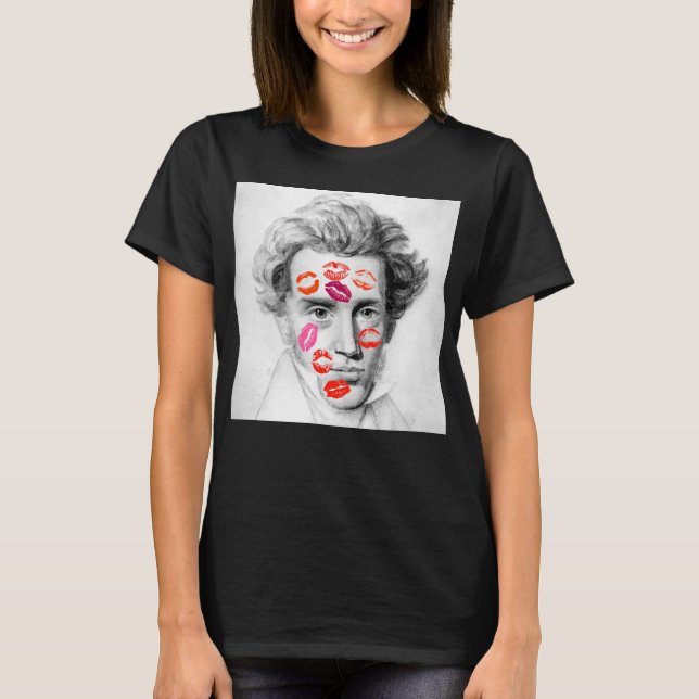 “KISS-COVERED KIERKEGAARD” T-Shirt (Front)