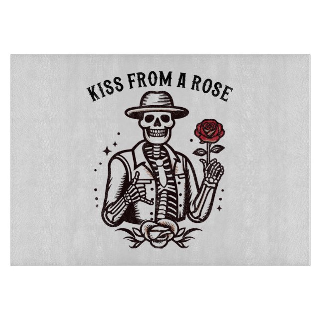 Kiss From A Rose Cutting Board (Front)