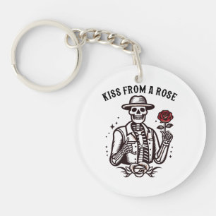 Kiss From A Rose Key Ring