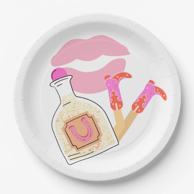 Kiss Goodbye Collection  Paper Plate (Front)