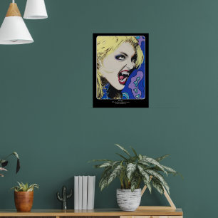 ‘Kiss Hard’ Painting on a Poster