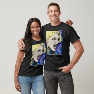 ‘Kiss Hard’ Painting on a T-Shirt