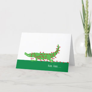 Kiss, Kiss Gator Valentine Card
