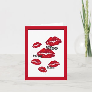 Kiss Kiss Kiss Greeting Card