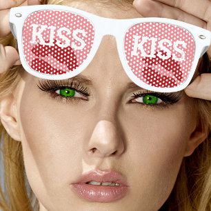 KISS KISS retro Shades / Fun Party Sunglasses
