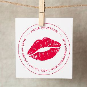 Kiss Lip Make-up Artist Self-inking Stamp