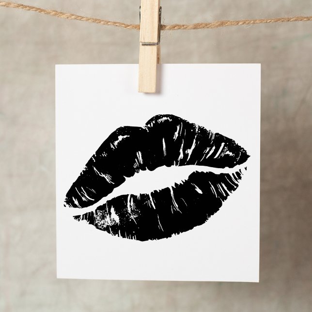 Kiss Lip Rubber Stamp (Kiss Lip Rubber Stamp)