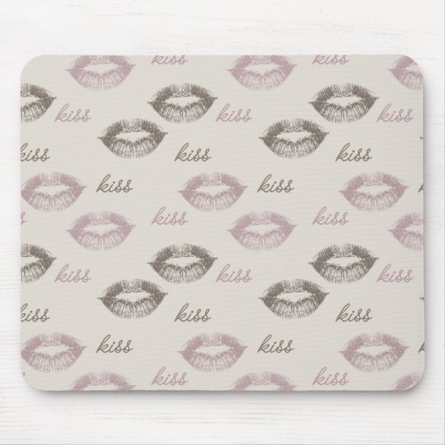 Kiss Lips Mouse Pad (Front)