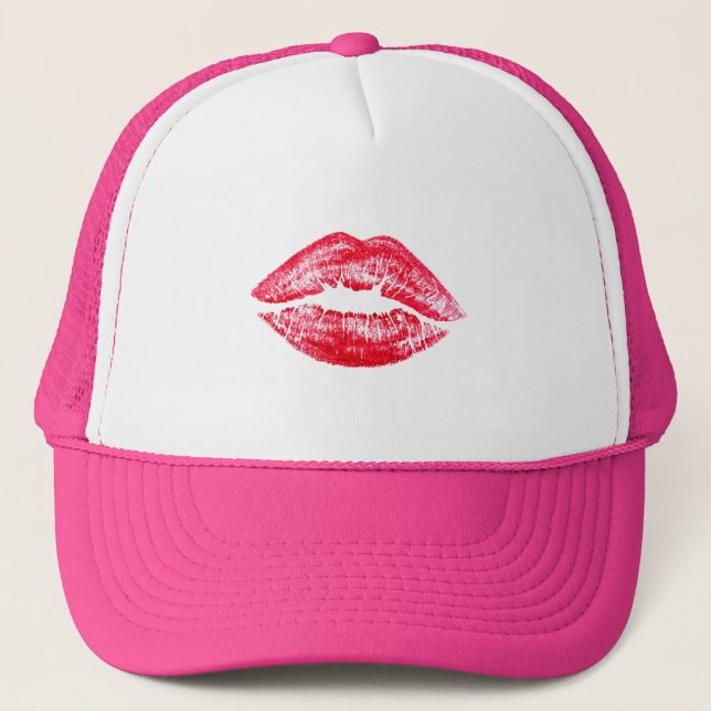 KISS LIPS trucker hat (Front)