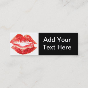 Kiss Lipstick Business Card