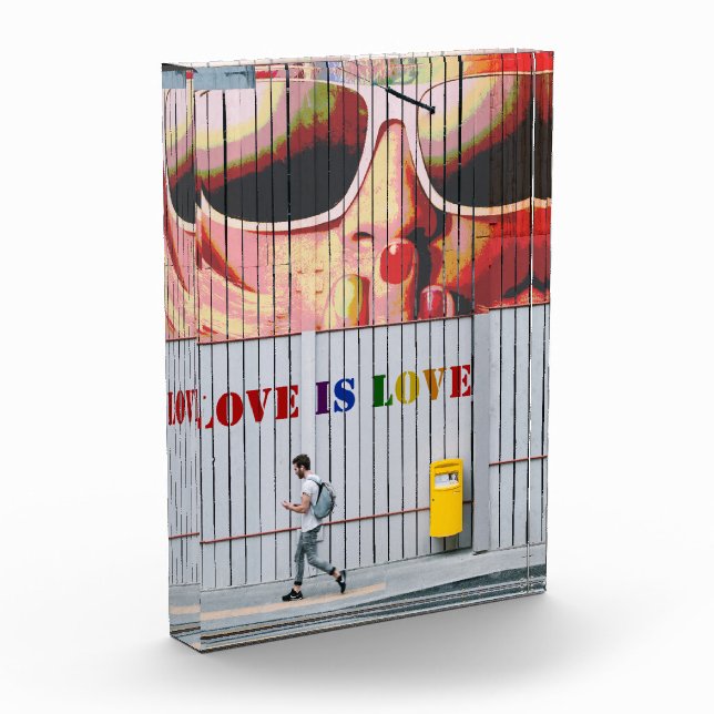 Kiss-Love Is Love Gay/Lesbian Photo Block (Left)