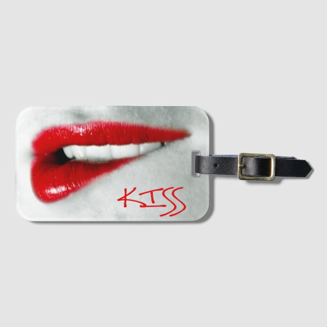 Kiss Luggage Tag (Front Horizontal)