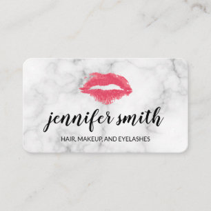 Kiss Makeup Artist Marble Loyalty Card