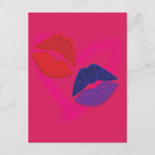 Kiss Marks Postcard