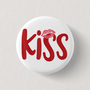 Kiss Marry Kill Girls Group Trio KISS Costume Red  3 Cm Round Badge