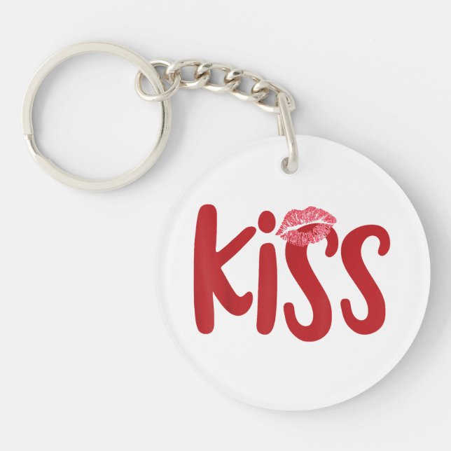 Kiss Marry Kill Girls Group Trio KISS Costume Red  Key Ring (Front)