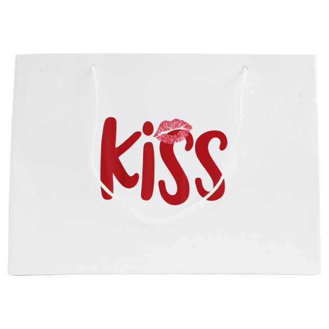 Kiss Marry Kill Girls Group Trio KISS Costume Red  Large Gift Bag (Front)