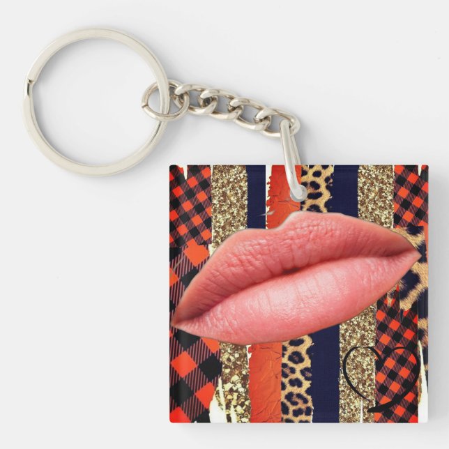 Kiss Me a Lot Key Ring (Front)
