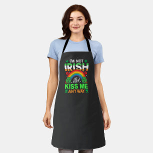 kiss me anyway irish humour design-63942 apron
