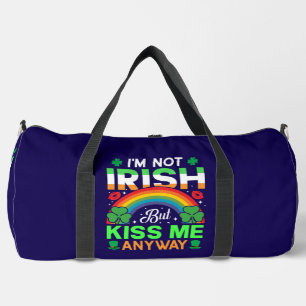 kiss me anyway irish humour design-63942 duffle bag