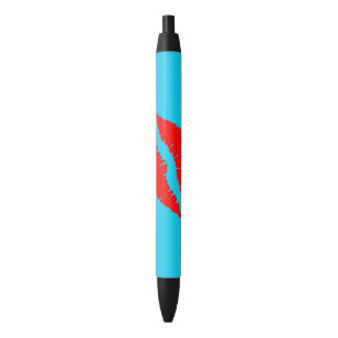 Kiss Me Blue Ink Pen