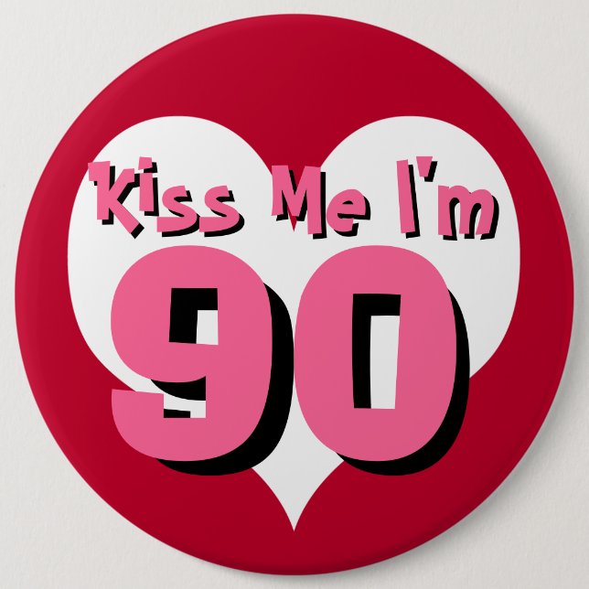 Kiss Me Button - 90 (Front)