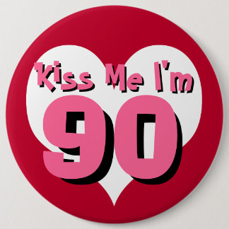 Kiss Me Button - 90