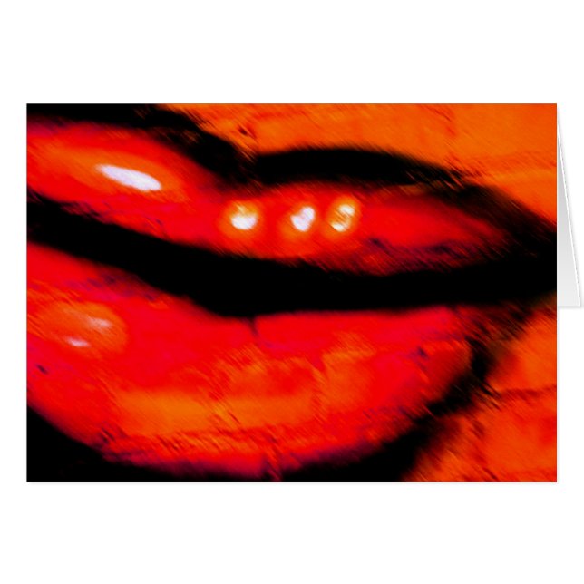 Kiss Me card (Front Horizontal)