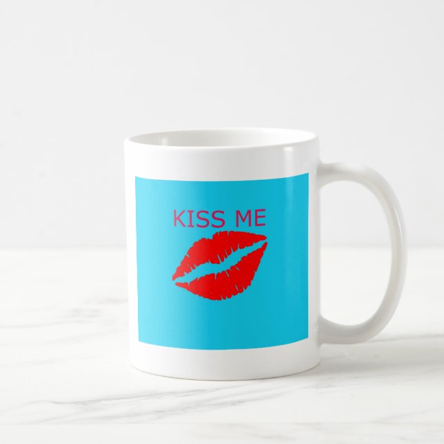 Kiss Me Coffee Mug (Right)