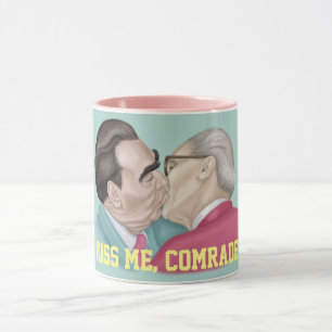 Kiss me comrade - Brezhnev kissing Honecker Mug