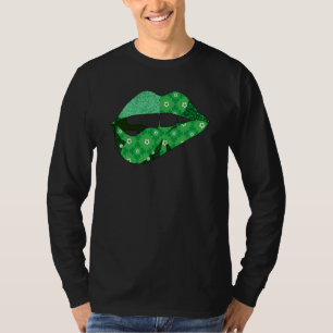 Kiss Me For Luck St Patrick's Day Plaid Shamrock T-Shirt