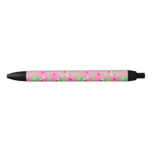 Kiss me frog black ink pen