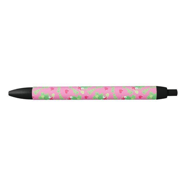 Kiss me frog black ink pen (Front)