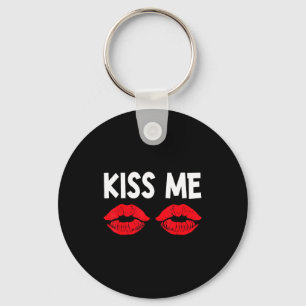Kiss Me Funny Couples Tee Valentine's Day Couple M Key Ring
