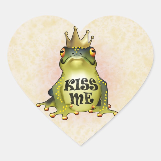Kiss Me Heart Sticker (Front)
