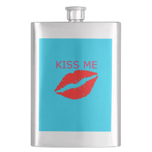 Kiss Me Hip Flask